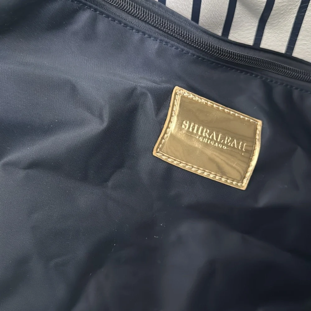 Shiraleah Chicago heavy blue leather tote - Picture 3 of 5